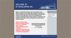 Desktop Screenshot of kpdevelopers.com